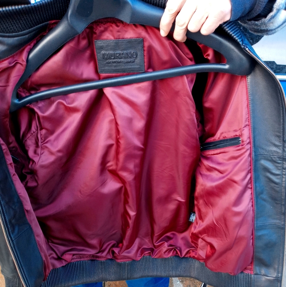 Lamb skin leather jacket